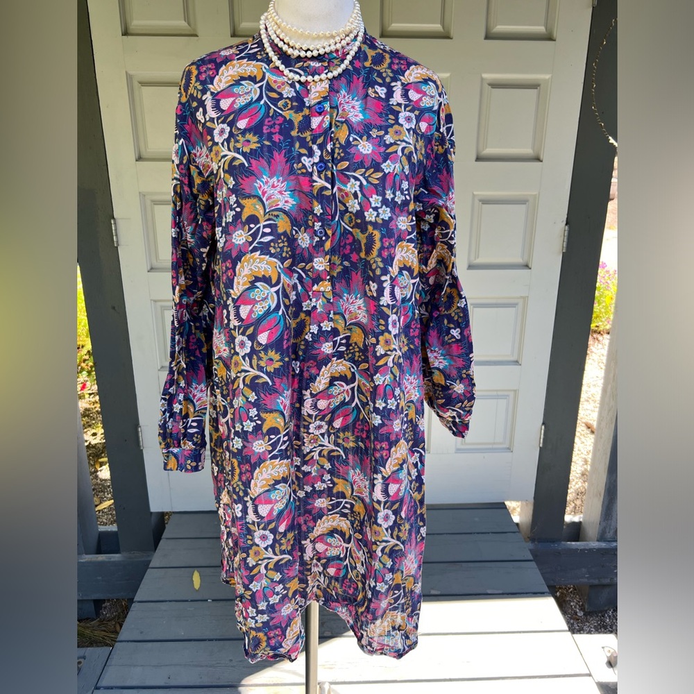 Souleiado Purple Floral Dress